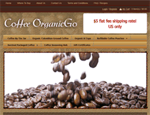 Tablet Screenshot of coffeeorganicgo.com